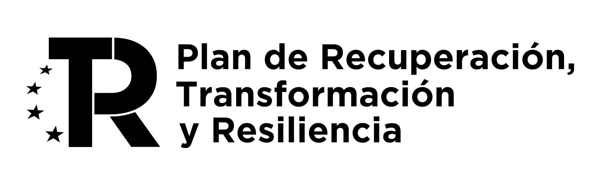 Logo PRTR tres li╠üneas_NEGRO